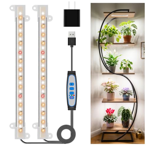 Kullsinss 8in Grow Lights Strips, 56 LEDs Plant Lights for Indoor Growing