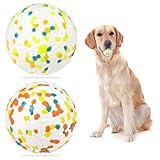 🐶2 PELOTAS PARA PERROS: Las pelotas para perros miden 7,5 cm/3" de diámetro y cada pelota pesa 62 g, el juguete para perros viene en muchos colores y es el mejor juguete para masticar perros.
