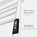 Poloma Wall Mounted Towel Warmer Rack for Bathrooms, Electric Heated Towel Rack Heater, Stainless Steel 12Bars White.