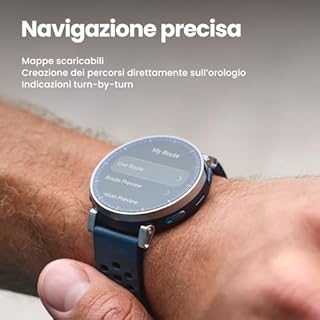 Amazfit Active 3 Premium 45mm Smartwatch GPS Running, AMOLED 1,32” Vetro Zaffiro, Batteria 12gg, 4GB, NFC, Mappe Offline, 170+ sport, 5 ATM, Cardiofrequenzimetro e Fitness Tracker per Android e iPhone