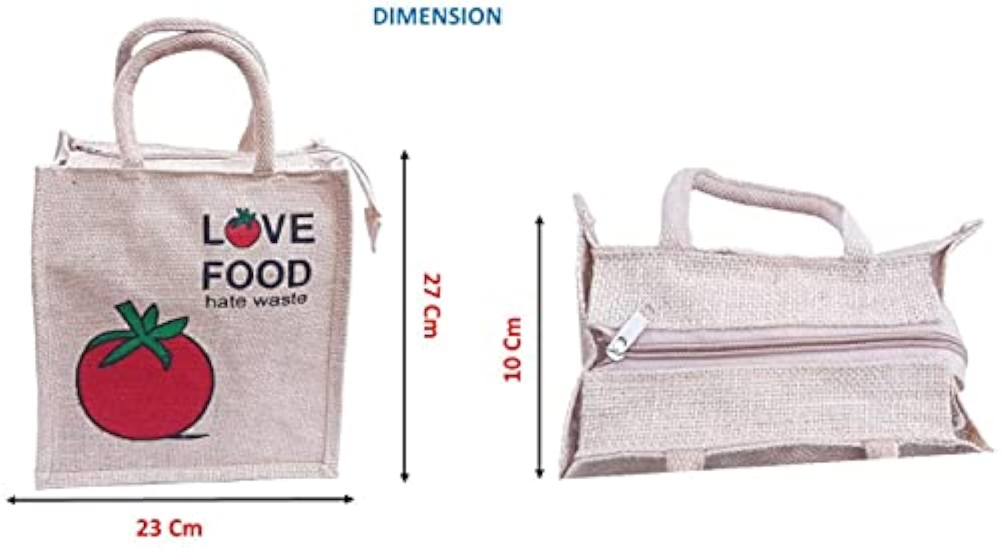 Multipurpose Jute Lunch Bag, Pack of 1