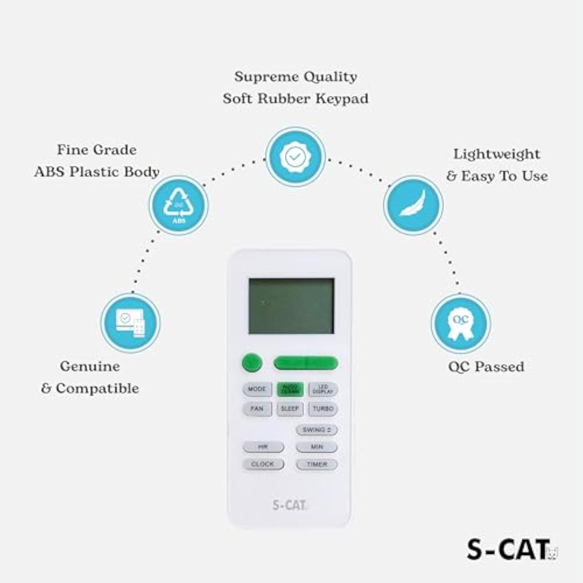 Compatible AC Remote Control for Various Models