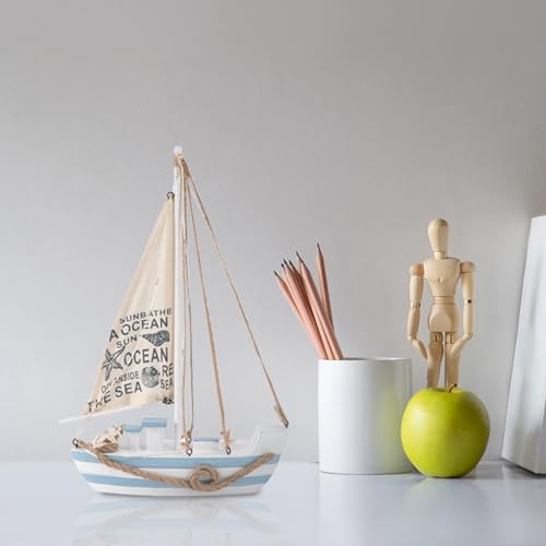 Barco de madera LED con luz ambiental suave para decorar y relajar el dormitorio 5