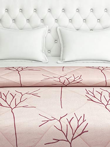 Image of Swayam Double Size AC Comforter | 254 cm X 228 cm | Pink, 150 GSM | Comes with Health Layer : Prevents oozing Out of Fibre