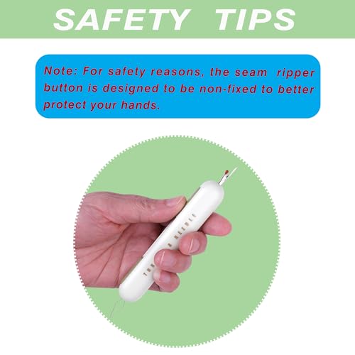 Seam Rippers, 2-in-1 Threader for Sewing,Threading and Unthreading Seam Ripper,Multifunctional Sewing Tool for Sewing, Crafts and Knitting Unthreading Supplies. (3PCS) - Thumbnail 2