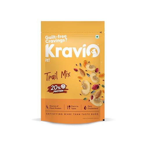 Kravio Premium Trail Mix 200g | Mixed Dry Fruits & Nuts Contains ...