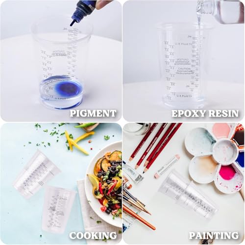 Vasos para mezclar resina epóxica 240 ml 50 piezas miniatura 6