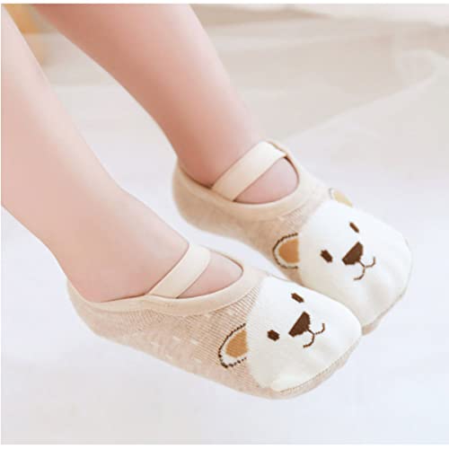 Yenzat Baby Toddler Anti Slip Non Skid Socks with Grip for Infant Girls Slippers 6 Pairs3