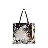 Myra Bag Cow Print Purses for Women - Canvas and Hairon Cowhide Bag with Leather Strap, Cow Hide Western Style Womens Purses
