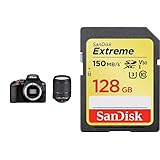 Nikon D3500 Appareil Photo numérique + AF-S DX 18–140 VR (Kit) + Carte mémoire SDXC SanDisk Extreme 128 Go jusqu à 150 Mo/s, Classe 10, U3, V30
