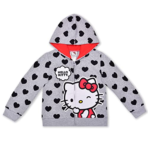 Hello Kitty Sanrio Baby Girls 2 Pack Hoodie for Infants, Hooded Sweatshirt for Babies - Red and Polka Dot or Blue and Pink2