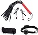 LOVONE Größtes Bondage Set Satz mit 18 Stück Perfekt für Anfänger und Erfahr Fesselset SM Fesseln mit Handschellen mit Augenmaske Erotik Sexspielzeug Für Pärchen Liebhaber Einsteiger Schwarz Rot
