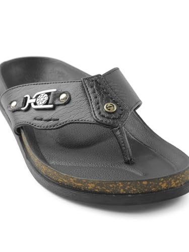 Image of Liberty Healers CSS-28E Casual Slipper For Men With PU Sole | Comfortable and Lightweight | Trendy Design | Soft Insole | Stylish Footwear and Cushioned Footbed