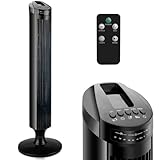 85cm Ventiladores de Torre, Ventiladores Oscilantes 90°, Ventilador Torre Silencioso 3 Modos 3 Velocidades con Control...