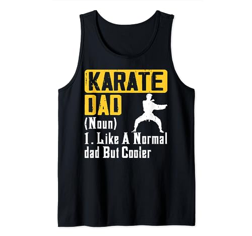 Karate Dad Like A Normal Dad But Cooler Father's Day Karate Camiseta sin Mangas
