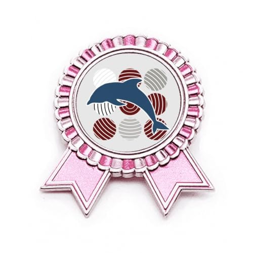Broche dauphin en cercle pour sublimer votre veste en jean lors des sorties