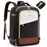 LOVEVOOK Rucksack Damen Groß, Handgepäck Rucksack 40L, Reiserucksack  Wasserdicht, Laptop Rucksack mit Laptopfach, Travel Backpack mit Schuhfach, Schulrucksack für Schule Flugzeug Camping Arbeit