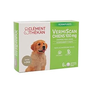 Clément Thékan Vermifuge Vermiscan Chiot et Chiens >2kg 6 comprimés