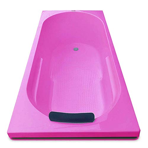 Image of MADONNA Divine Acrylic 5.5 feet Rectangular Bathtub (with Headrest) - Pink