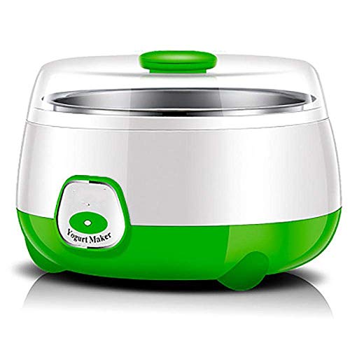 MxZas Yogurtera eléctrica Inicio de Acero Inoxidable de línea Constante la Temperatura de fermentación automática Yogur Máquina 220V Verde Jzx-n (Color : Green)