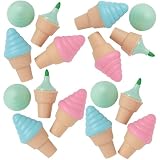 Fun Express Ice Cream-Shaped Highlighters - Stationery - 12 Pieces