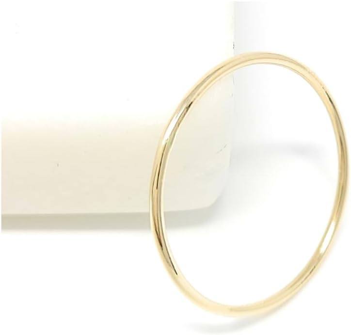 aubare Solid 14k Gold Thin Stacking Ring