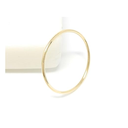Solid 14k Gold Thin Stacking Ring