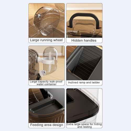Transportín para mascotas pequeñas con bebedero portátil y diseño ventilado de viaje 6