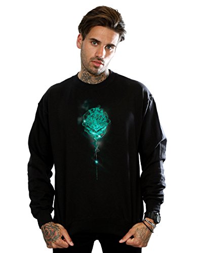 Harry Potter Men's Hogwarts Crest Mist Sweatshirt XX-Large Black