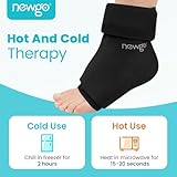 NEWGO Ankle Ice Pack for Injuries, Flexible Foot Ice Pack Hot Cold Compression Therapy Gel Ice Packs Ice Sock for Achilles Tendonitis, Plantar Fasciitis, Surgery, Sprained, Heel Pain - Image 7