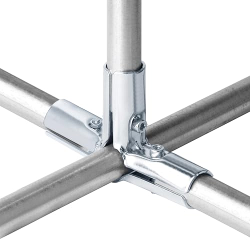 Fanmao 4 Sets 4 Way Structural Pipe Connector T Clamps for 3/4\" EMT Conduit, 3/32\" Thick - Thumbnail 3