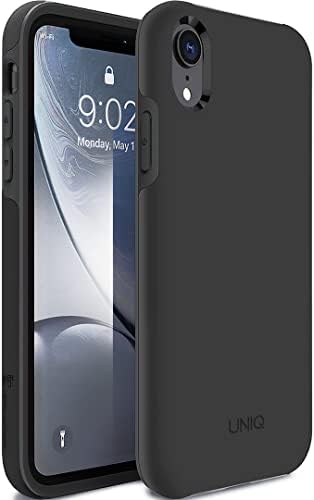 TEAM LUXURY Designed for iPhone XR Case, [Ultra Impact Resist] Shockproof Rugged [Anti-Scratch] Black Protective Case for iPhone XR Phone Case Cover 6.1", (Black)