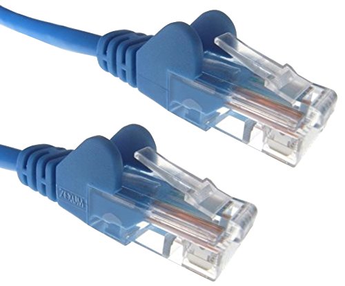 Image of Zexum 2483 RJ45 Cat5e 24 AWG Stranded Snagless UTP Ethernet Network LAN Patch Cable, Blue, 15 m