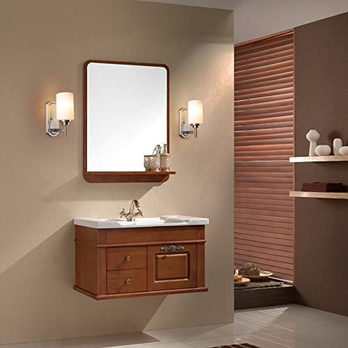 Galtlap MB20033-1 Modern Wall Sconces Set Of 2, Bathroom Vanity Lights With White Frosted Glass, Wall Lighting Fixtures Satin Nickel thumb #2