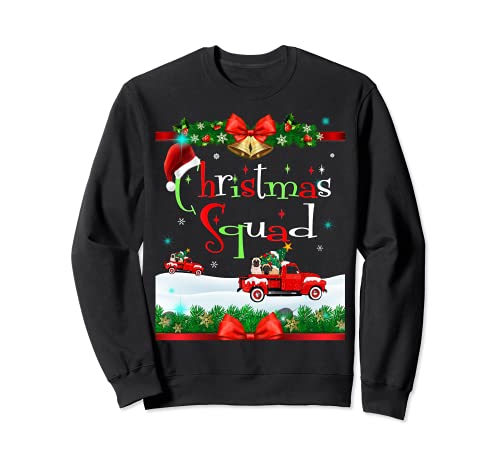 Mastiff Squad Christmas Quarantine Snow Truck Funny Pajamas Felpa