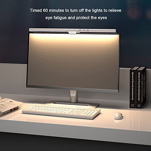 Mibee Lâmpada LED com escurecimento contínuo para monitor de computadores Luz de leitura USB para te