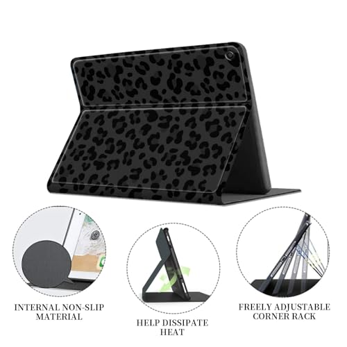 Coque iPad 10.2 avec veille automatique et support multi-angles robuste imprimé léopard - 3