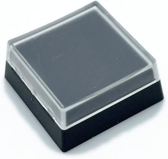 Genovation 0405009012 1X1 RELEGENDABLE CHERRY KEYCAP GRAY BASE with CLEAR LENS FOR KEYPAD