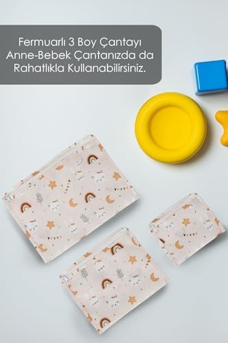 Meleni Baby 6'lı Bebek Hastane Çıkış Organizeri Bebek Valiz Düzenleyici Baby Seyahat Seti - Görsel 4