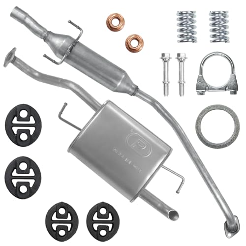 Polmo Schalldämpferset Auspuffanlage Auspuff für Corolla 9 IX E12 Stufenheck,Kombi 2001-05/2004 1.4 1.6