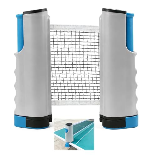 FunWorth Retractable Ping Pong Net Clip-On Net for Any Table up to 5cm