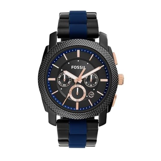Fossil Mens Quartz Watch, Chronograph Display and Stainless Steel Strap FS5164