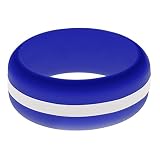 FLEX Ring - Womens Mens Blue Silicone Ring - Changeable Color Bands - Many Colors - Safe, Durable, E