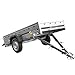 Produktbild UNITRAILER Auto Anhänger Garden Trailer 230 Kipp  PKW Anhänger 750KG, 230cm x 125cm Transportfläche, Robuste Struktur Aus Verzinktem Stahl, Klappbarer Deichsel
