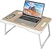 Produktbild Laptoptisch Lapdesk Betttisch Laptophalterung mit Schublade, Bettschalen Laptopständer Betttisch mit Getränkehalter, Faltbar Laptopständer Betttisch Frühstücktisch Notebookständer für Bett Sofa