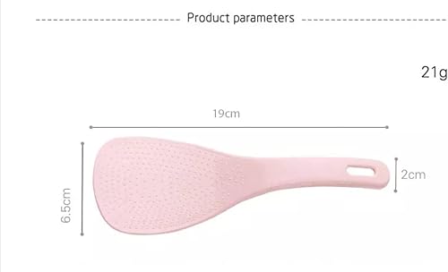 Miniatura 2 de Nuevas cucharas de paja de trigo ecológicas, pueden colgar accesorios de cocina, cuchara de arroz biodegradable reutilizable (rosa)