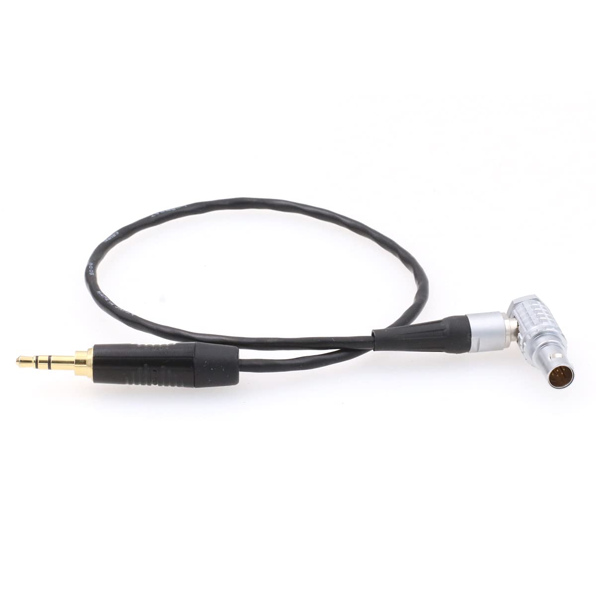 Eonvic Right Angle 3.5mm Jack to Right Angle EXT 9 Pin Timecode Input Cable for RED Komodo 6K Cinema Camera (RA 9pin-RA 3.5mm)