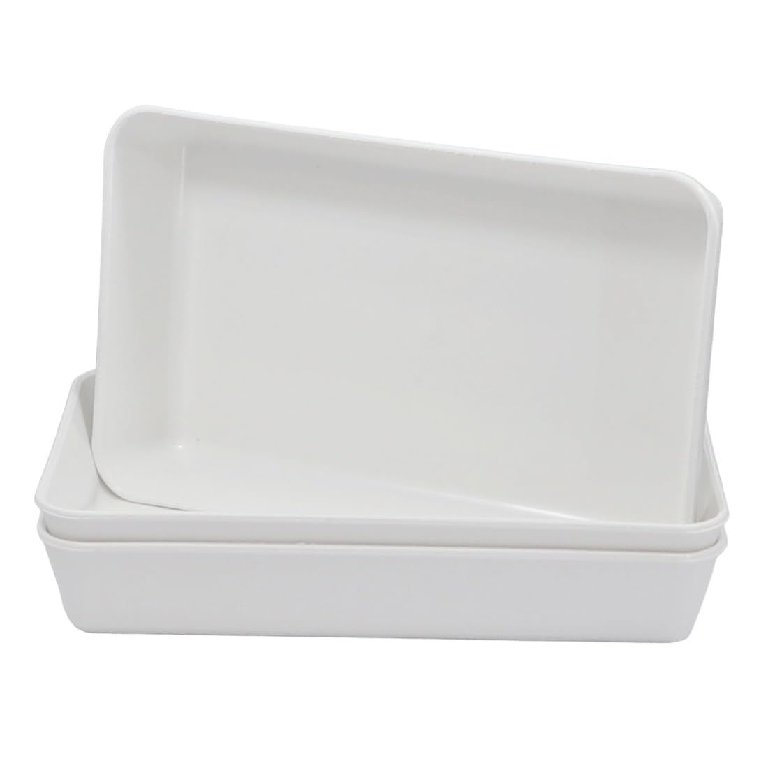 WITTKOWARE 3 Stück Kunststoffschale Weiß 200x125x35 mm | Nahezu unzerbrechliche Arbeitsschale & Ätzschale