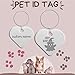 Halloween Design Name Tags Engraved For Pets, Dog Necklace, Personalized Cat ID Necklace, Call My Mom, She's Lost Without Me - Unique Customized Handmade Dog ID Tag