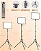 Torjim 12'' LED Video Light Kit | High Brightness | 5 Lighting Modes | 3000-6500K Studio Lights with Tripod Stand, Phone Holder &Wireless Remote | Professional Photography Lighting for Video Recording